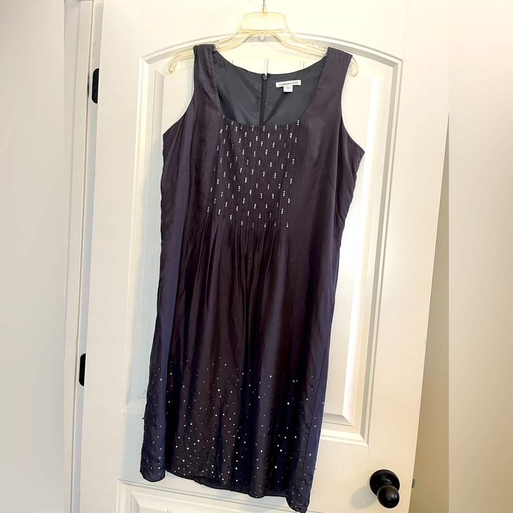 Tank dress with sequins